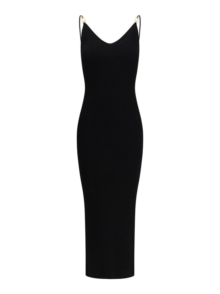 Black Viscose Cocktail Dress