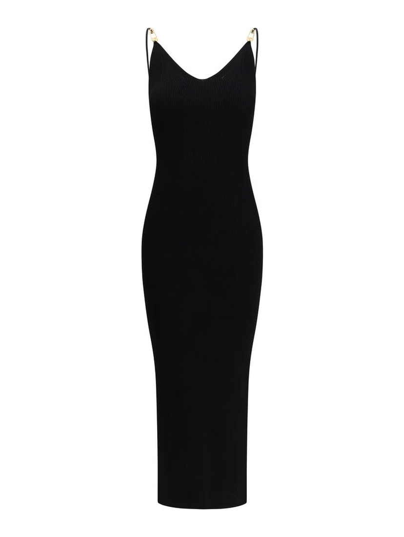 Black Viscose Cocktail Dress