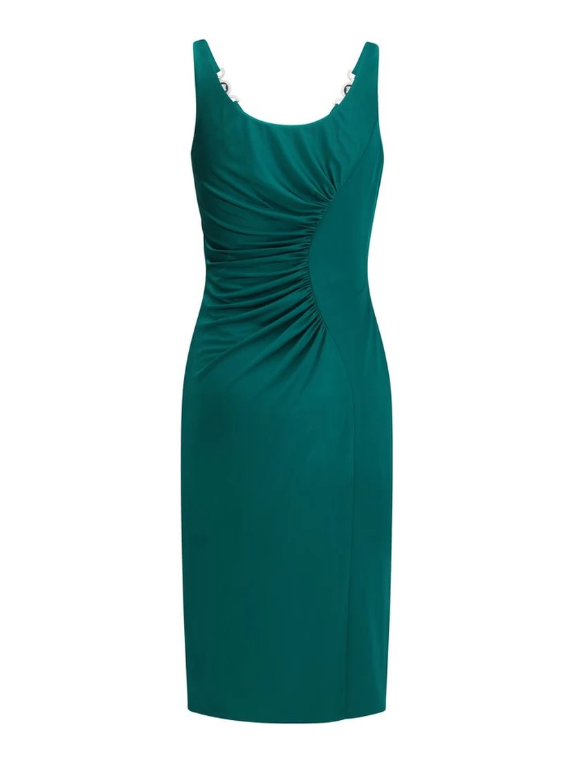 Bicolor Viscose Casual Dress
