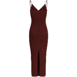 Bordeaux Viscose Casual Dress
