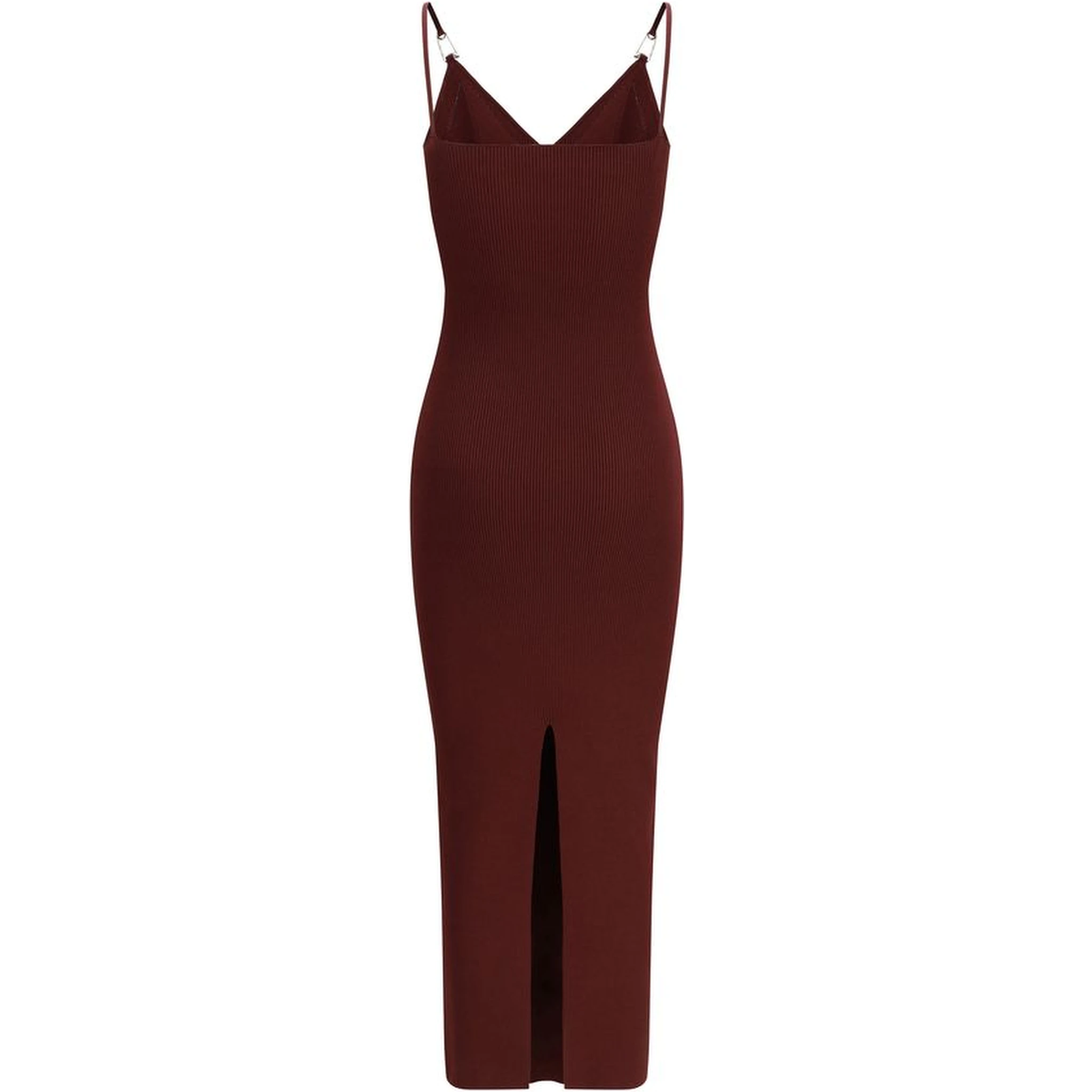 Bordeaux Viscose Casual Dress