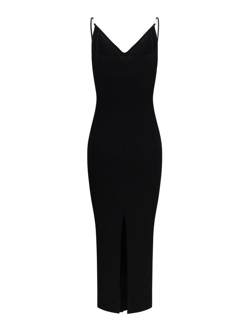 Black Viscose Cocktail Dress
