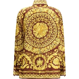 Bordeaux Silk Pattern Shirt