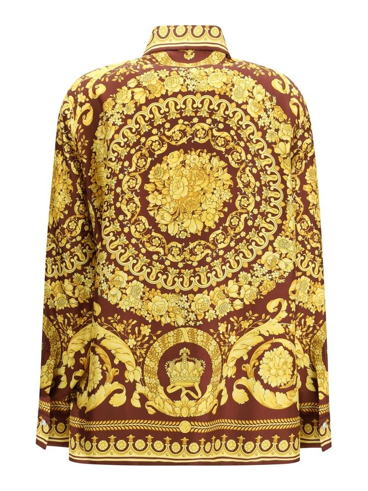 Bordeaux Silk Pattern Shirt alternative
