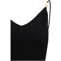 Black Viscose Cocktail Dress