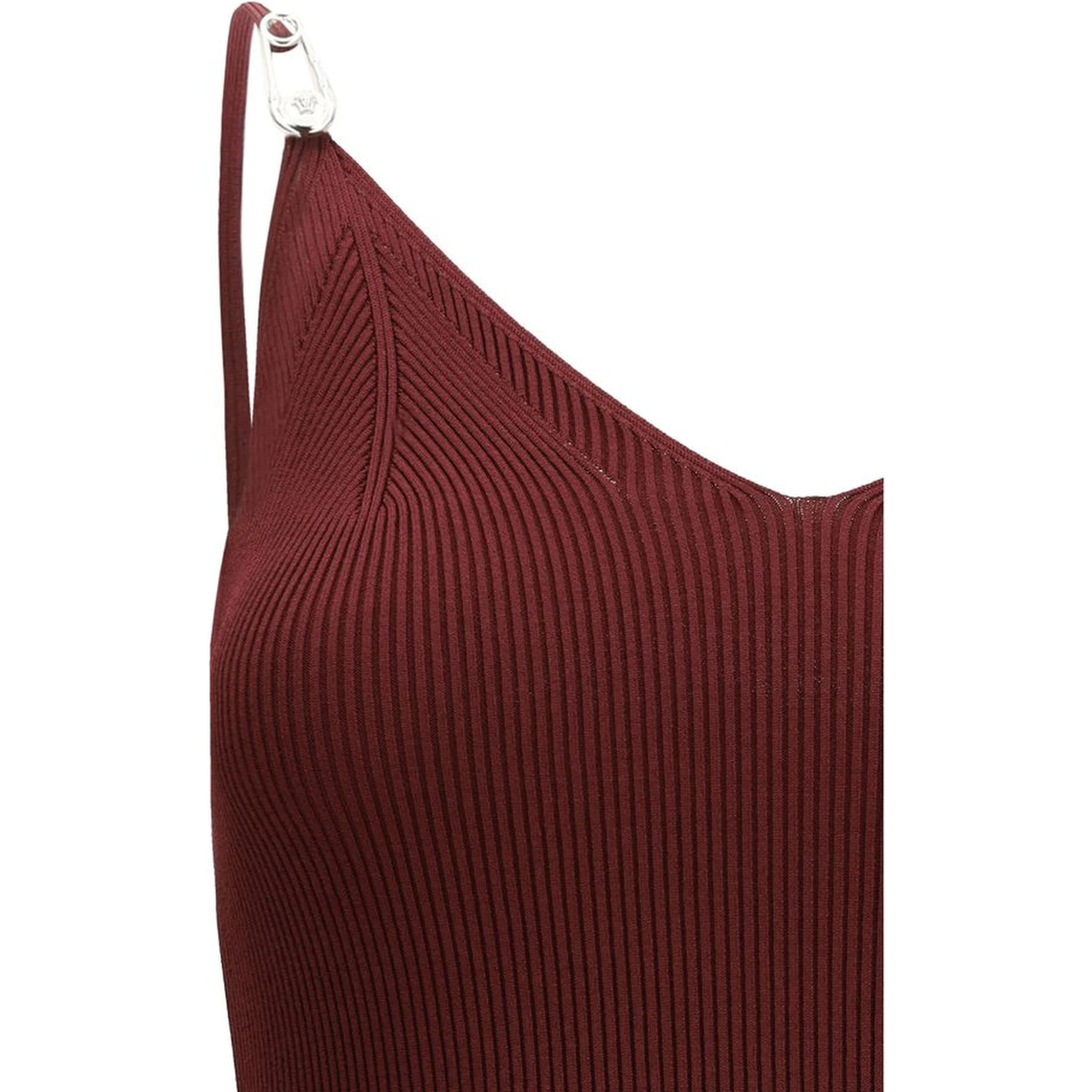 Bordeaux Viscose Casual Dress