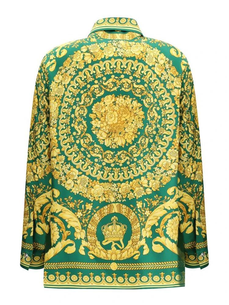 Bicolor Silk Pattern Shirt alternative
