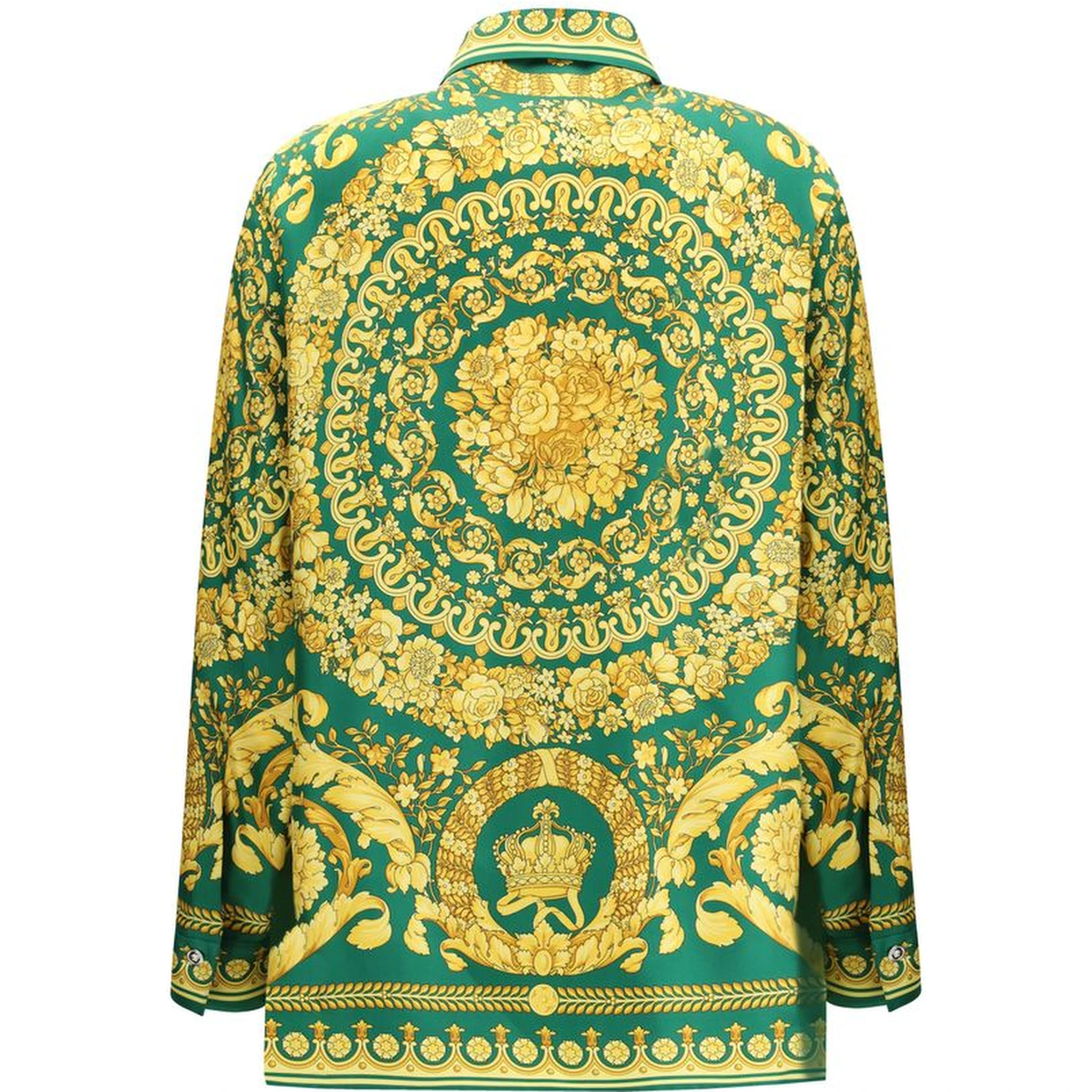 Bicolor Silk Pattern Shirt