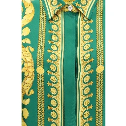 Bicolor Silk Pattern Shirt