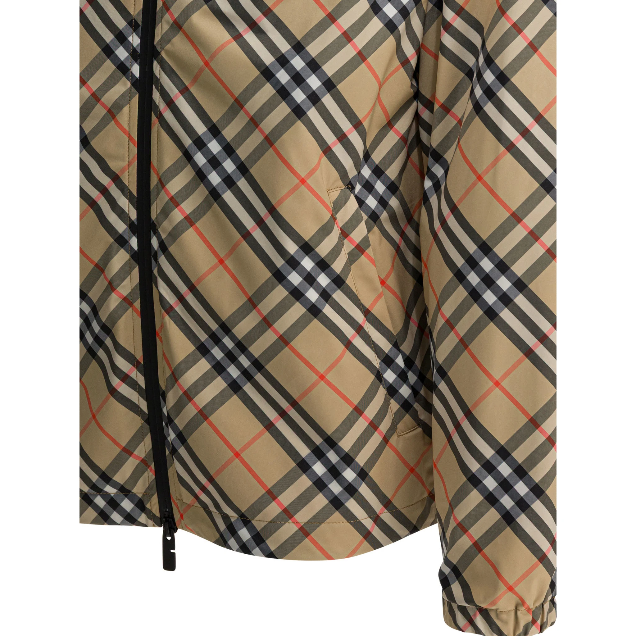 "Check" windbreaker jacket