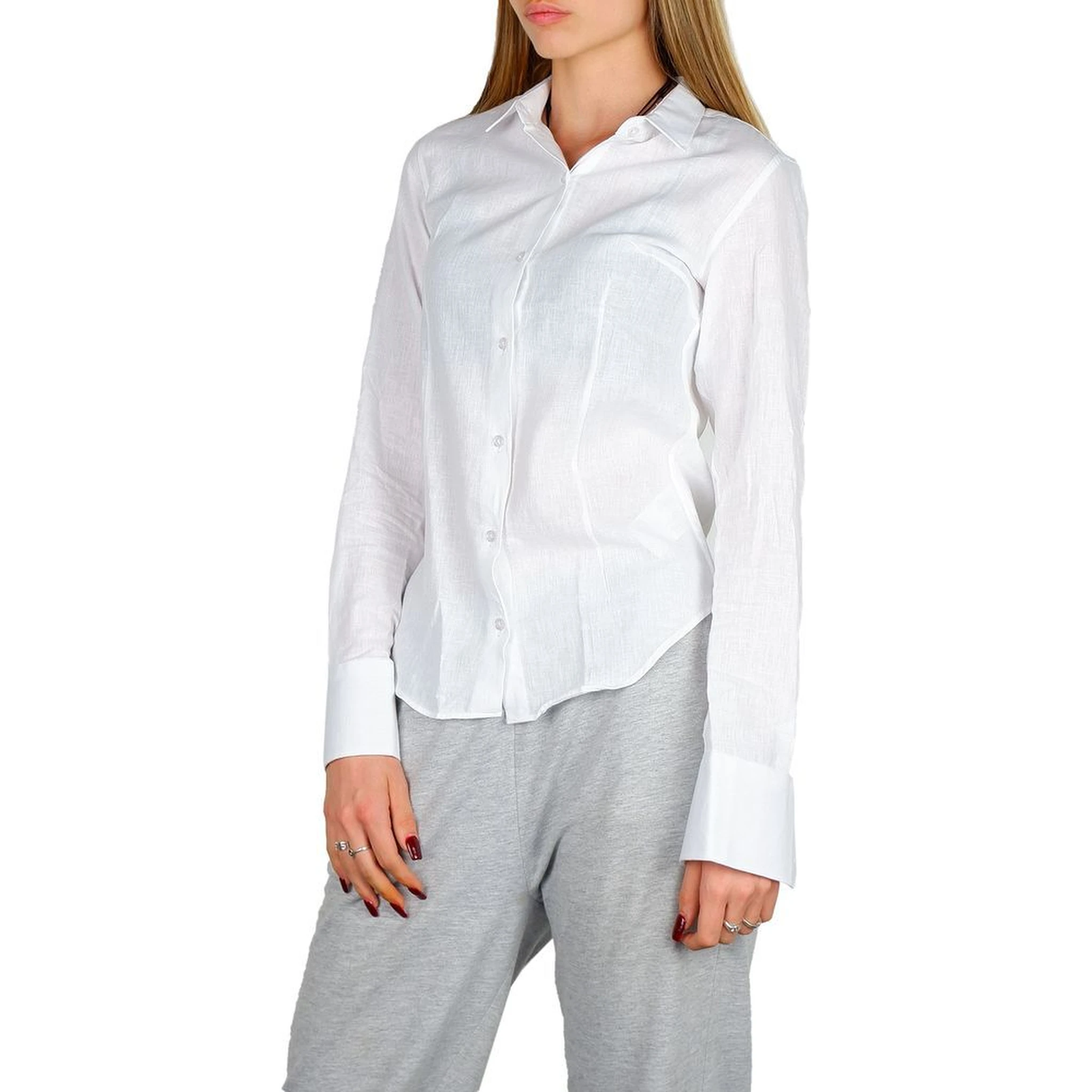 White Cotton Dress Shirt