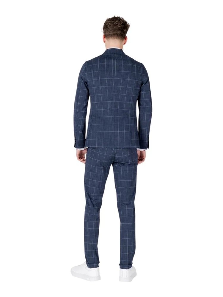 Blue Cotton Two-Piece Suit alternative
