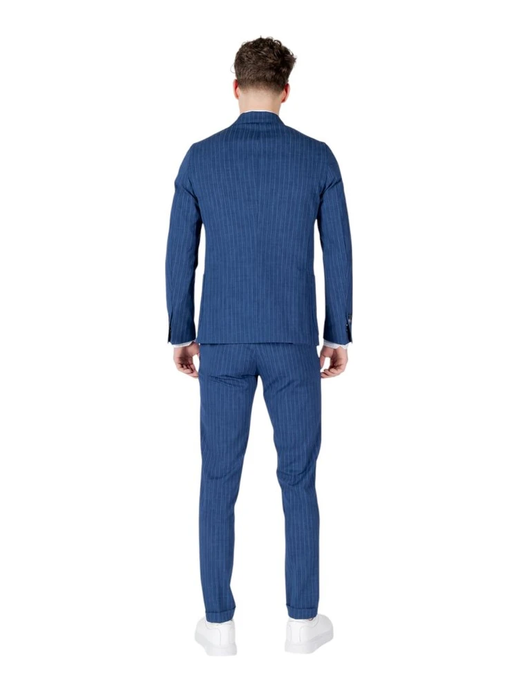 Blue Cotton Two-Piece Suit alternative