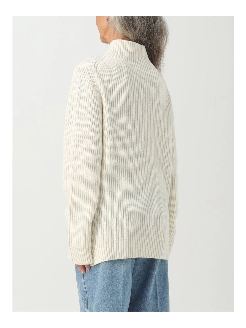 Bicolor Merino Wool Sweatshirt
