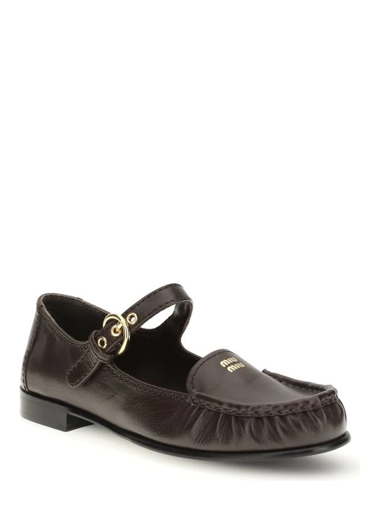 Brown Calf Leather Bos Taurus Slip-On Loafers alternative