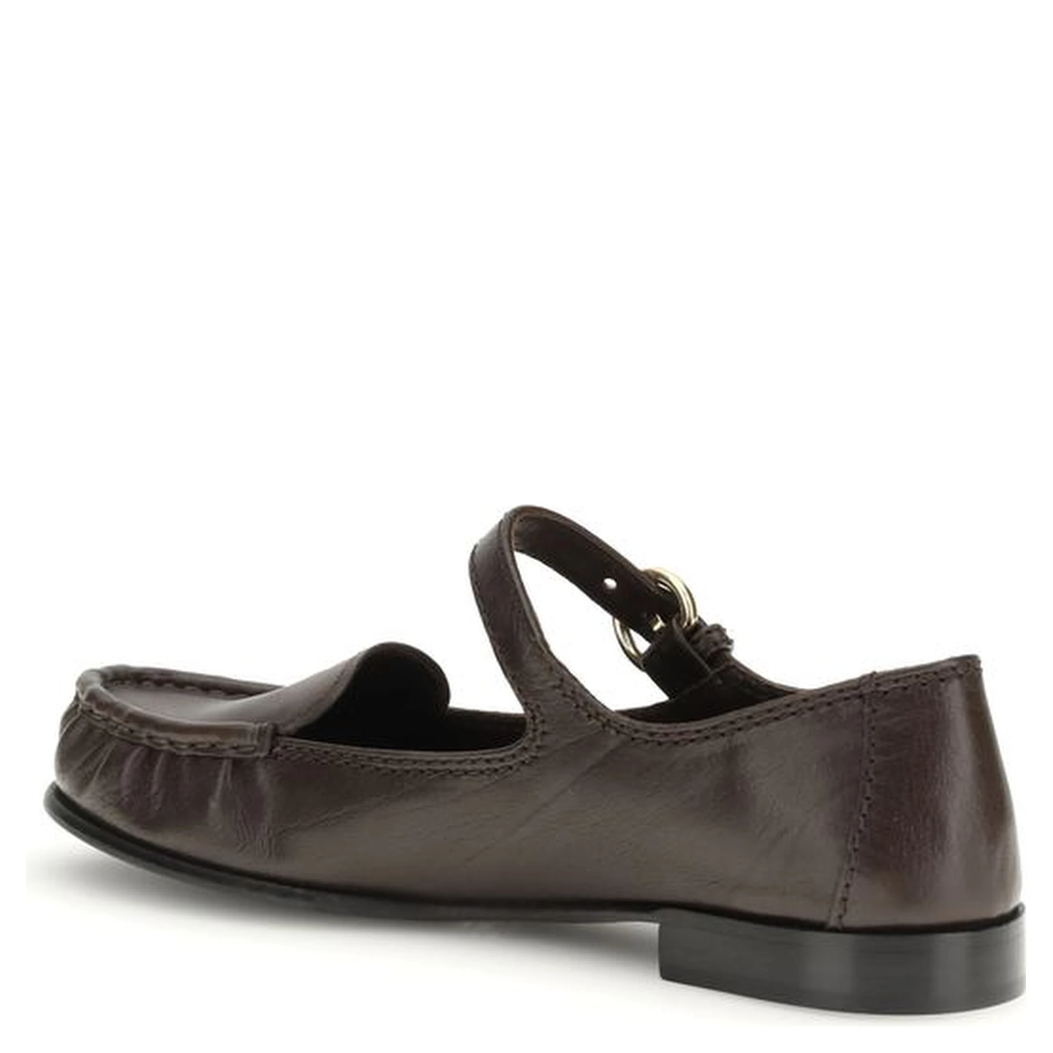 Brown Calf Leather Bos Taurus Slip-On Loafers