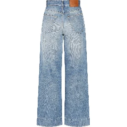 Organic cropped straight-leg jeans
