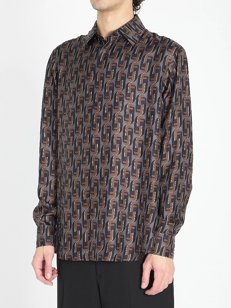 Printed silk shirt alternative