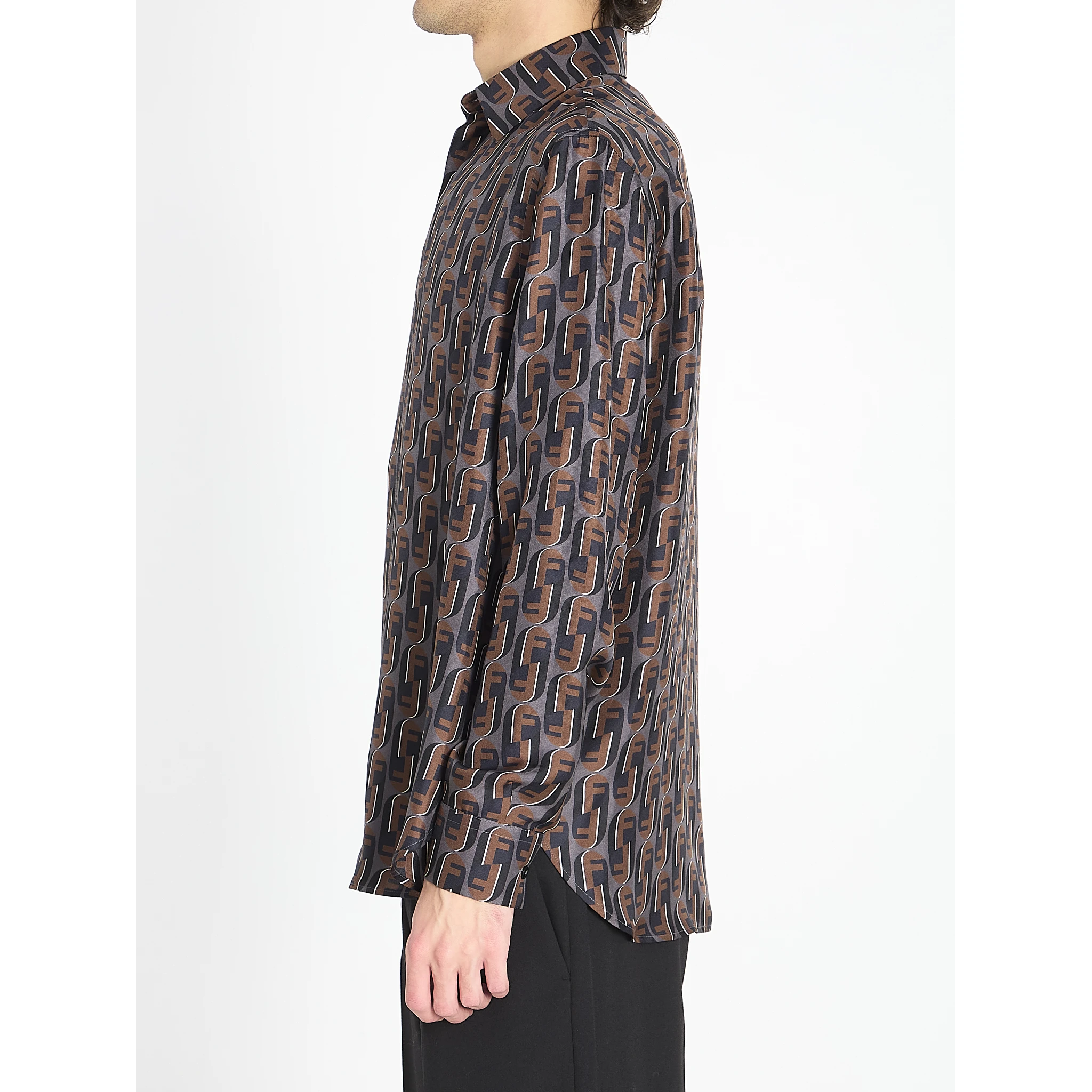 Printed silk shirt