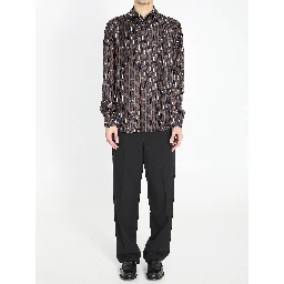 Printed silk shirt