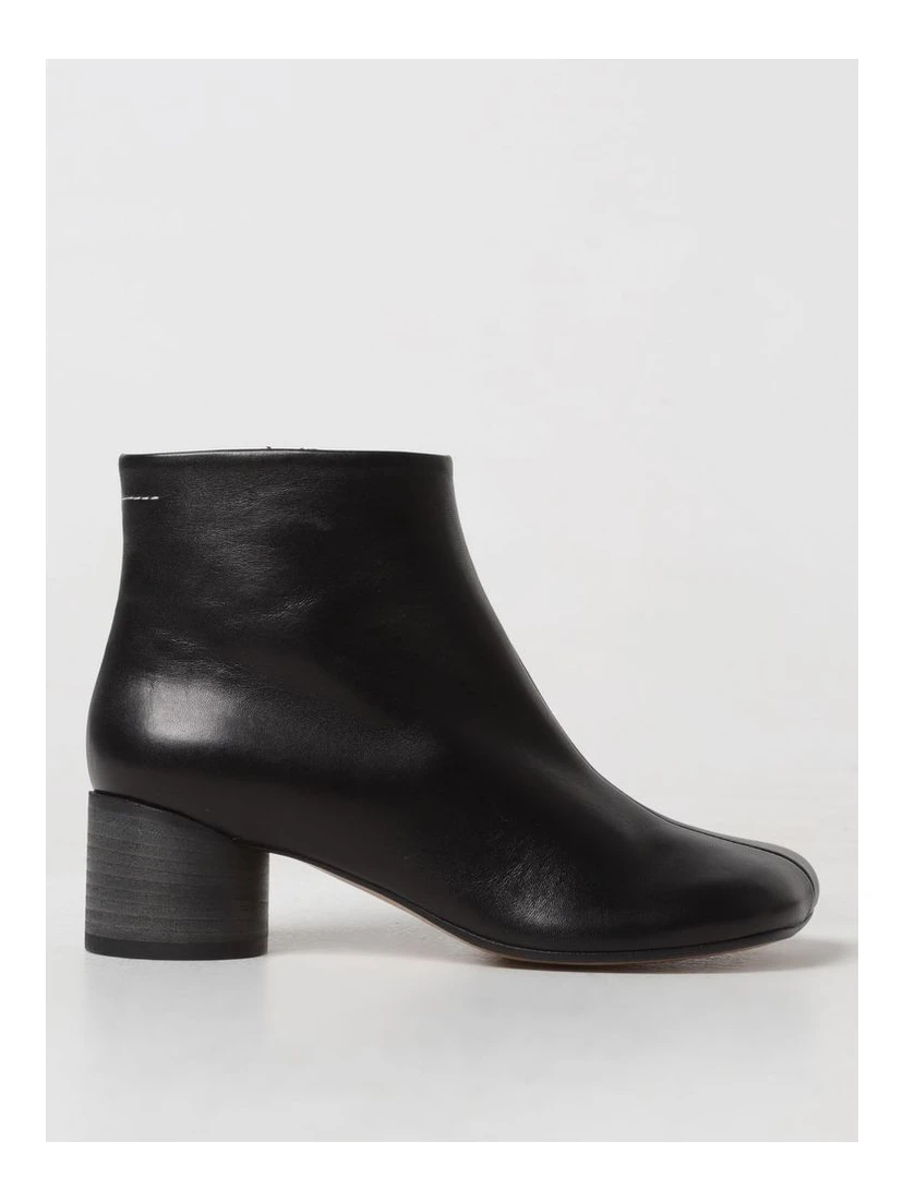 Black Leather Ankle Boots