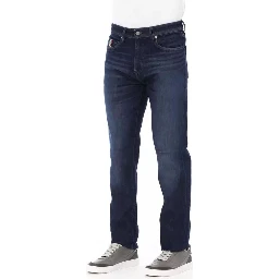 Blue Cotton Jeans Denim