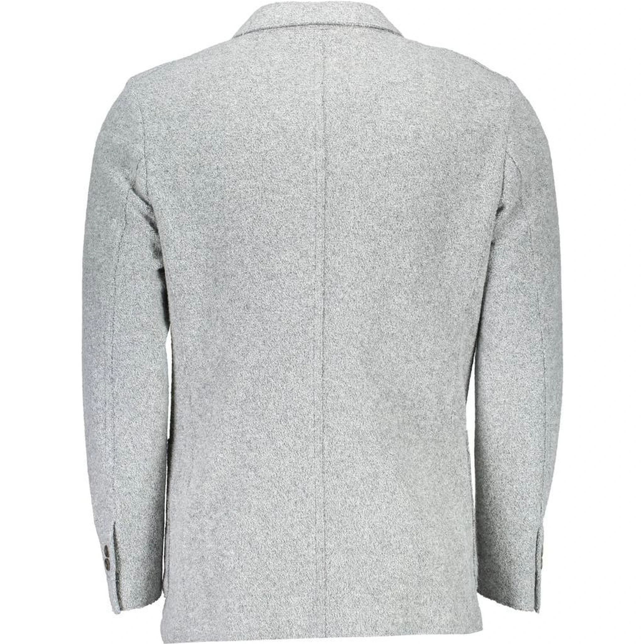 Gray Polyester And Wool Blazer