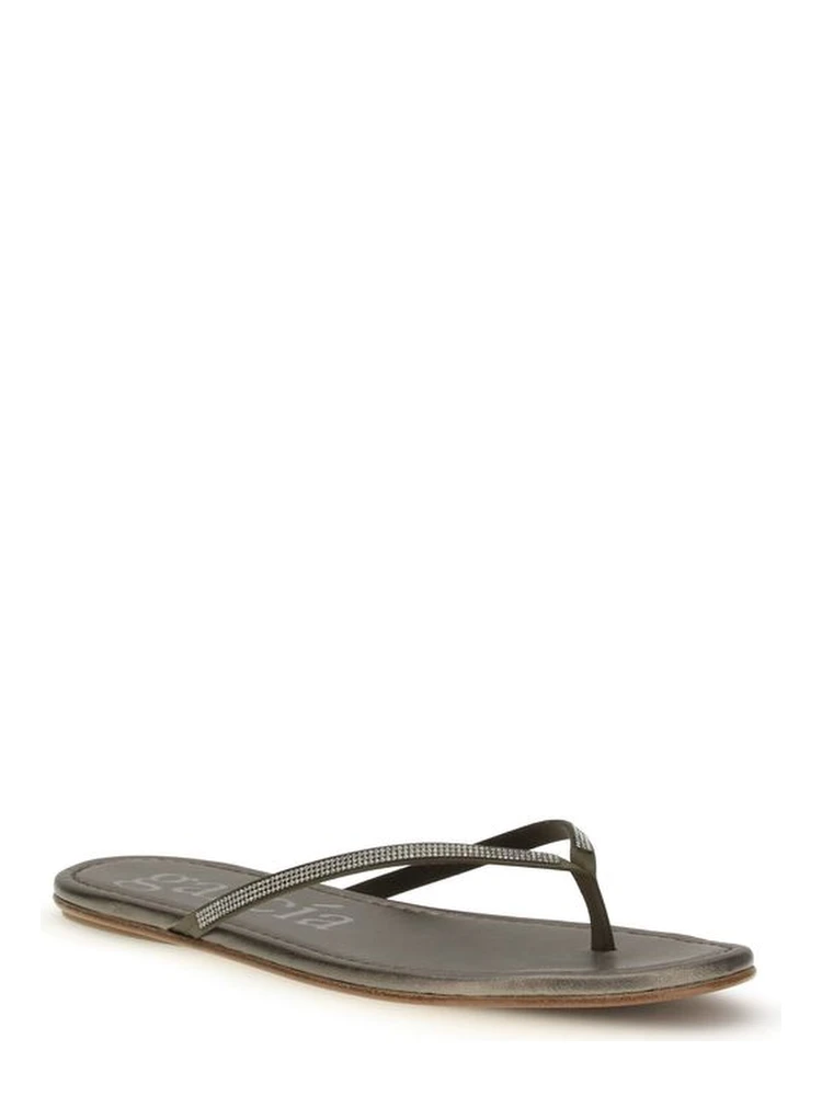 Bicolor Crystals Flat Sandals alternative