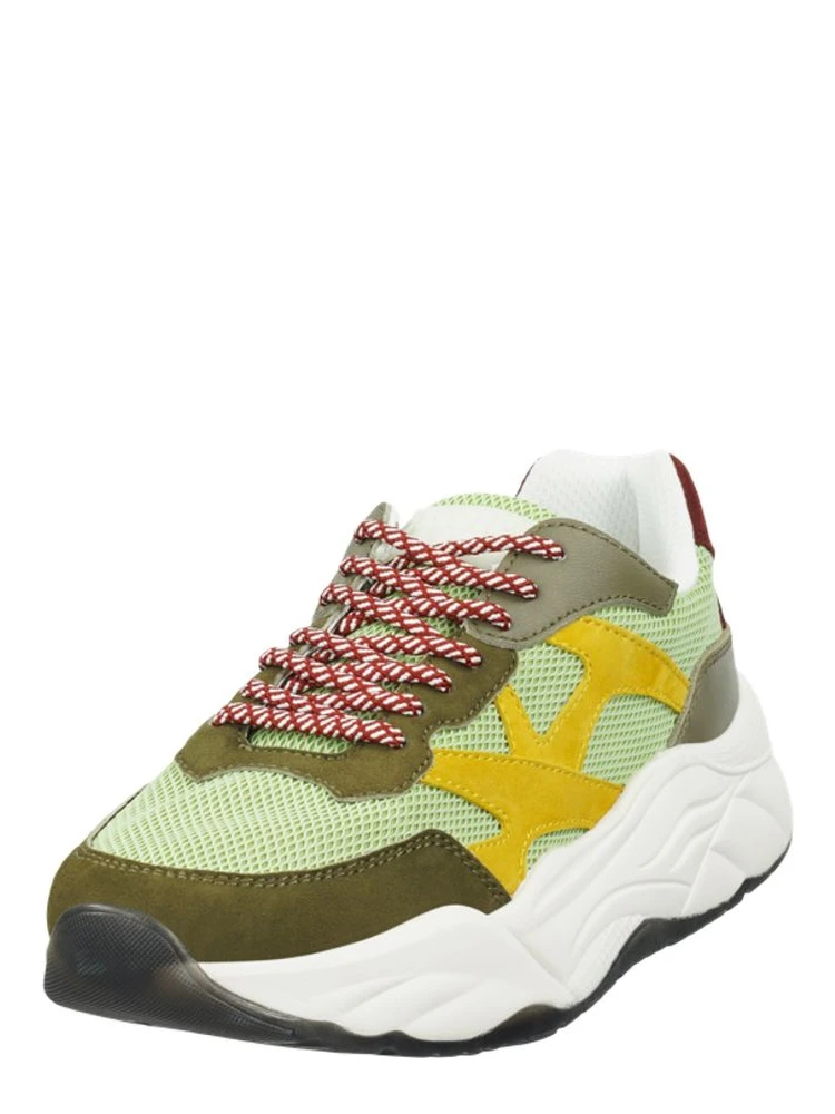 Green Goatskin Chunky Sneakers