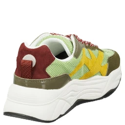 Green Goatskin Chunky Sneakers