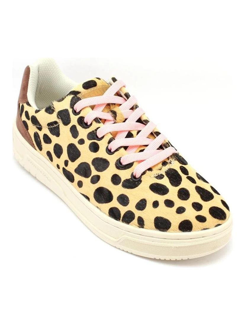 Multicolor Leather Low Top Sneakers