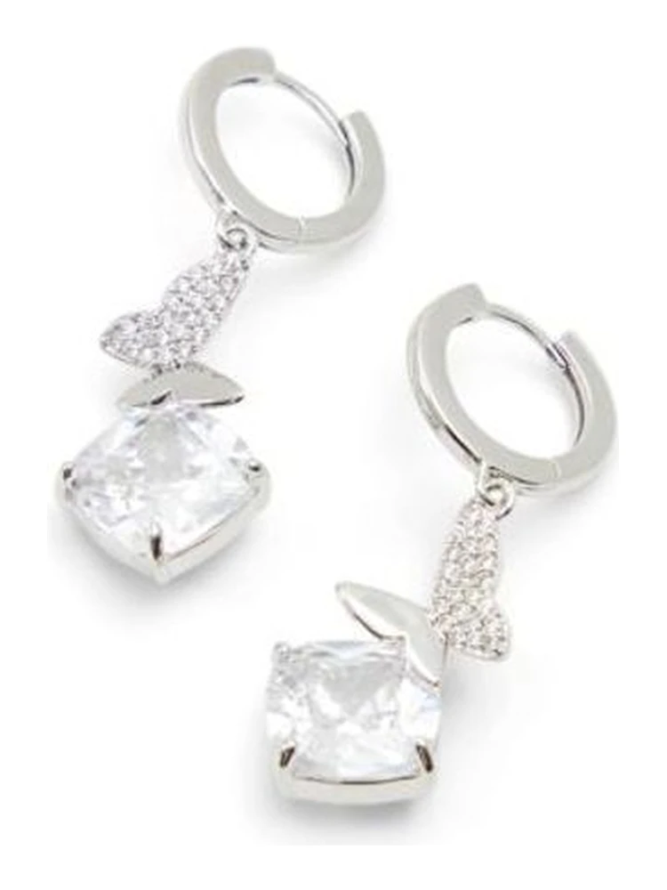 Silver Elastane Earrings