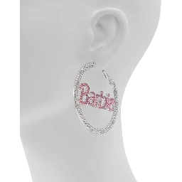 Silver Elastane Earrings