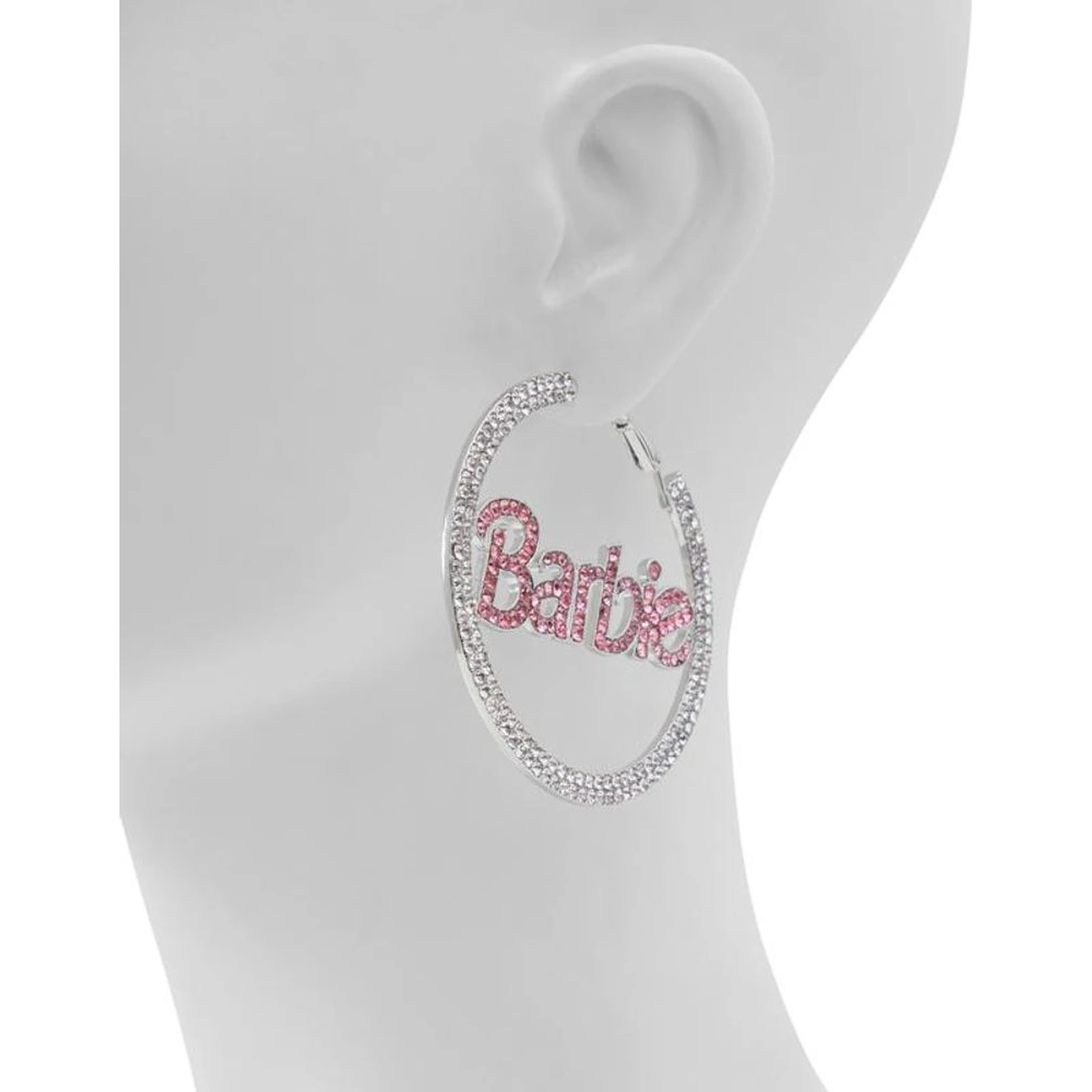 Silver Elastane Earrings