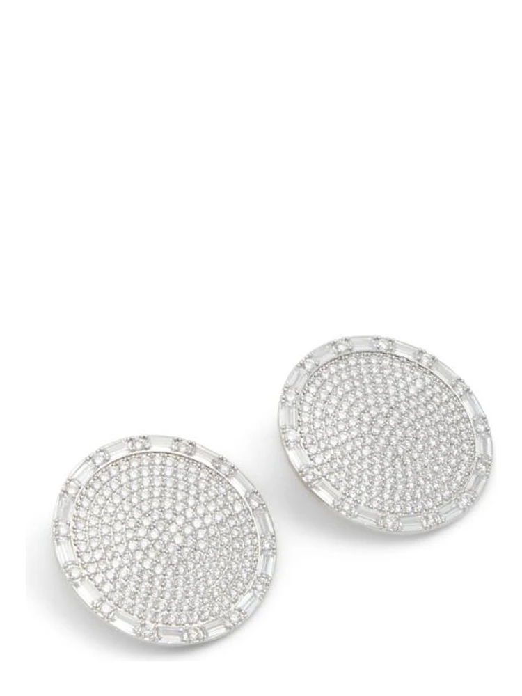 Silver Elastane Earrings