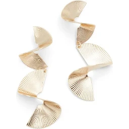 Gold Elastane Earrings