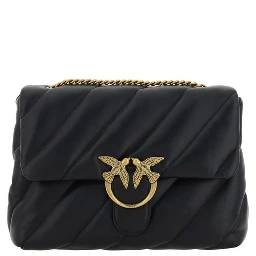 Black Leather Shoulder Bag