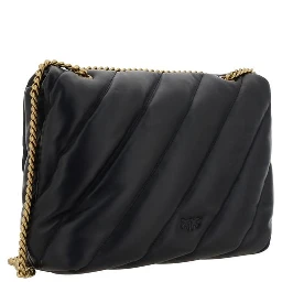 Black Leather Shoulder Bag