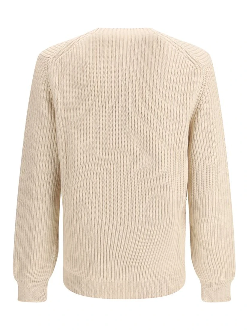 Beige Fleece Wool Sweatshirt