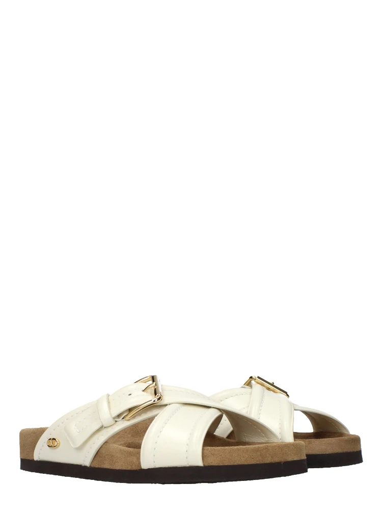 Beige Leather Slippers alternative