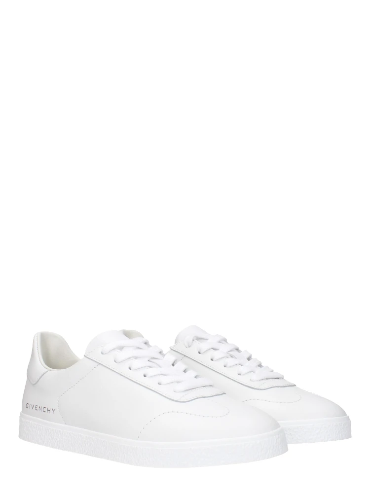 White Leather Low Top Sneakers alternative