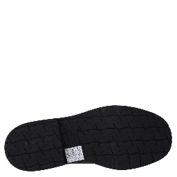 حذاء كاحل من الجلد الأسود