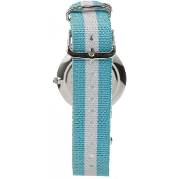 Light Blue Textile Dress Watch