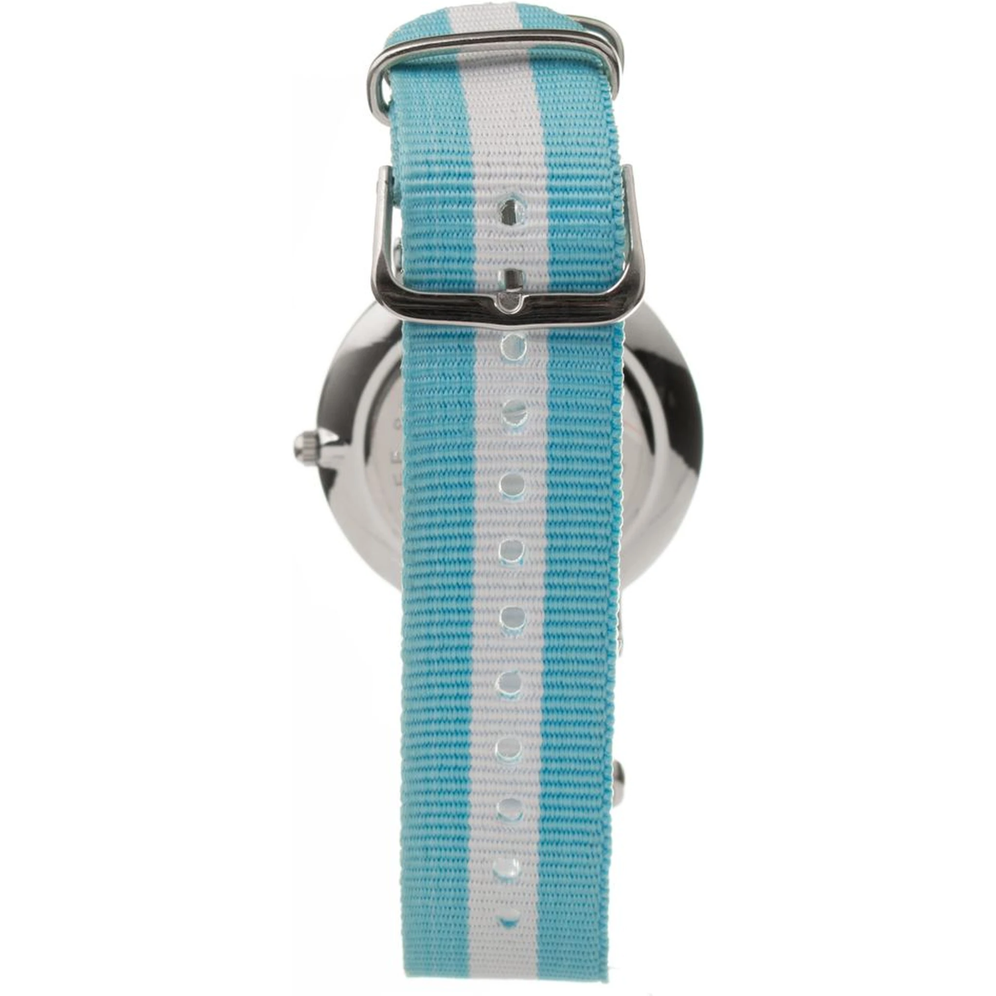 Light Blue Textile Dress Watch