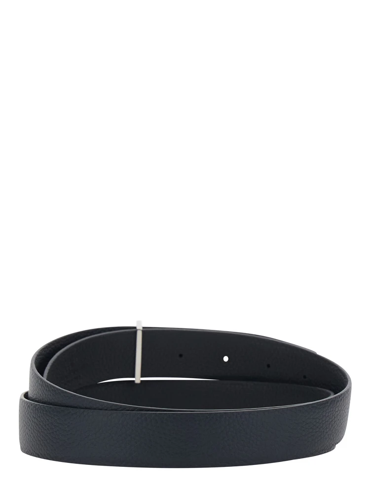Blue Belt with T Buckle Closure in Leather Man alternative