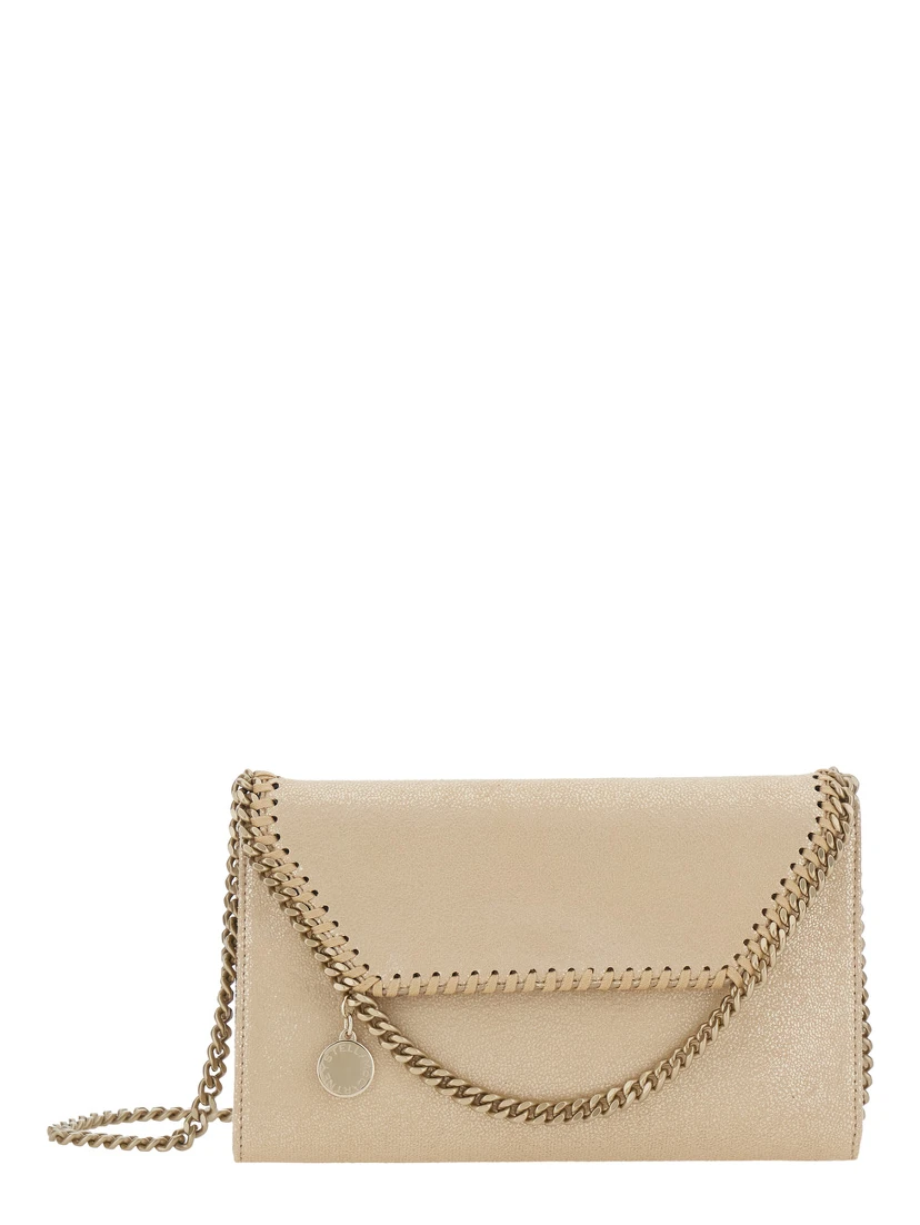 Falabella Wallet W/ Chain Bag Eco Shiny Dotted Chamois W/Tonal Chain - Airlite