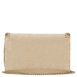 Falabella Wallet W/ Chain Bag Eco Shiny Dotted Chamois W/Tonal Chain - Airlite