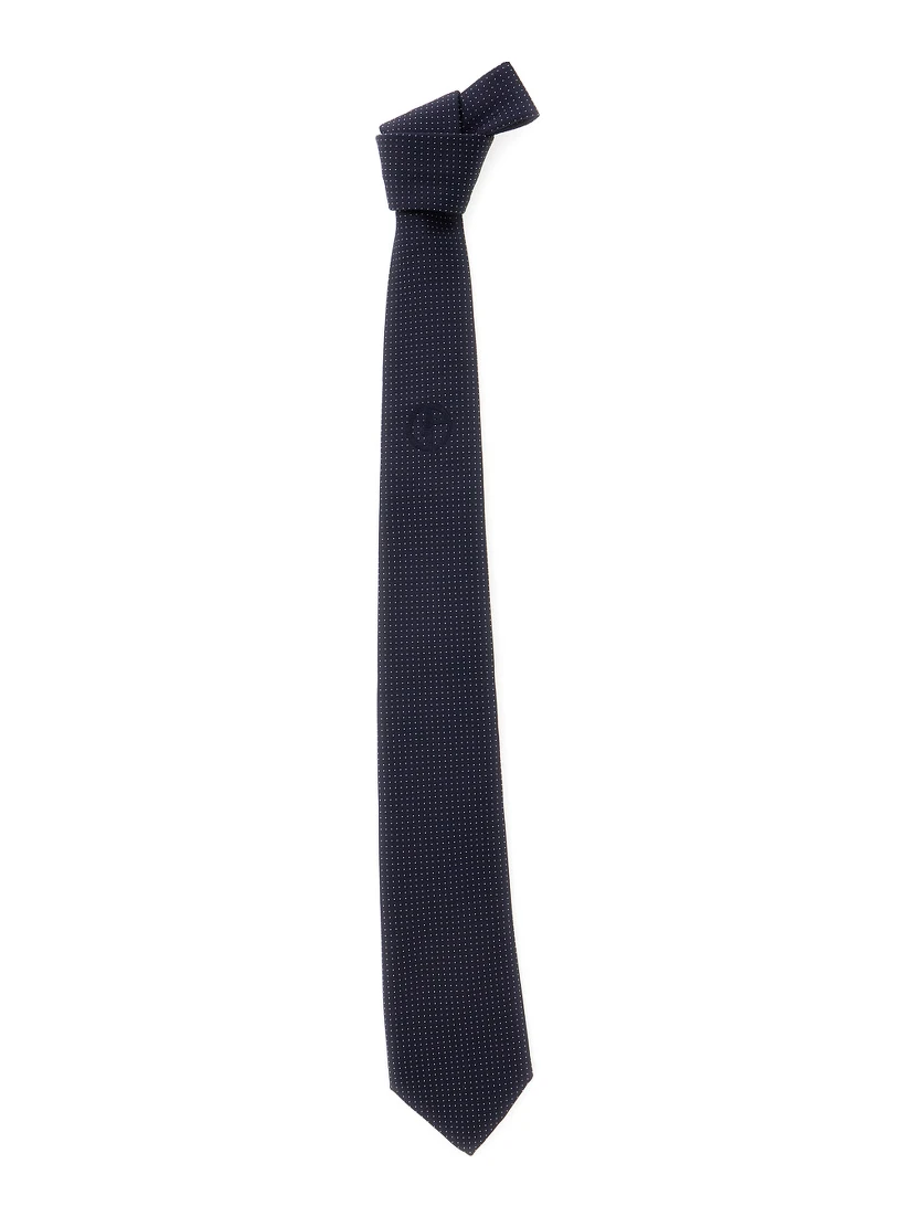 BlueTie with All-Over Polka Dots in Silk Man