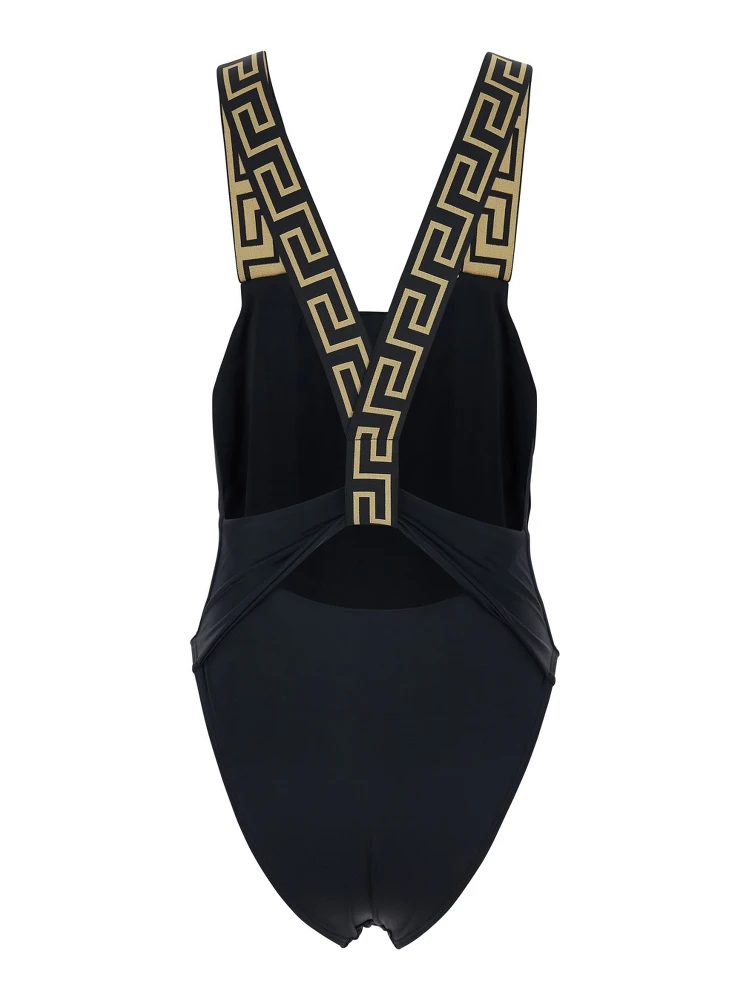 Greca Border one-piece swimsuit alternative