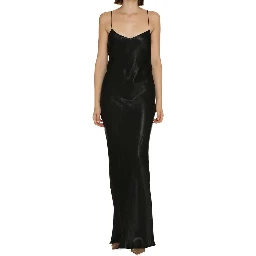 Black Acetate Casual Dress